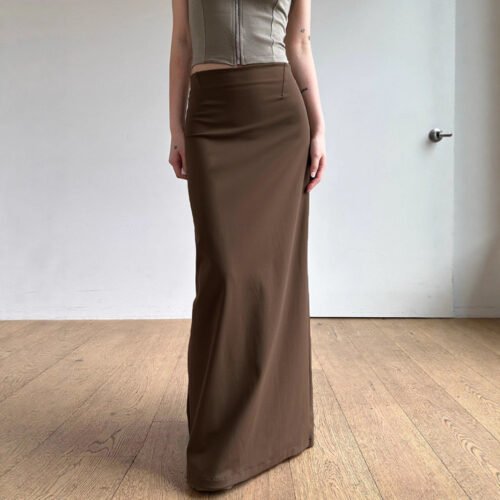 O1CN0101jksH1EipxY9iunH_2220322850386-0-cib.jpg High Waist Slit Maxi Skirt