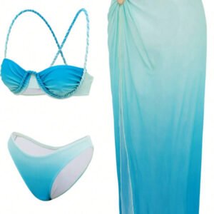 Ombre Tulle Swimsuit Set