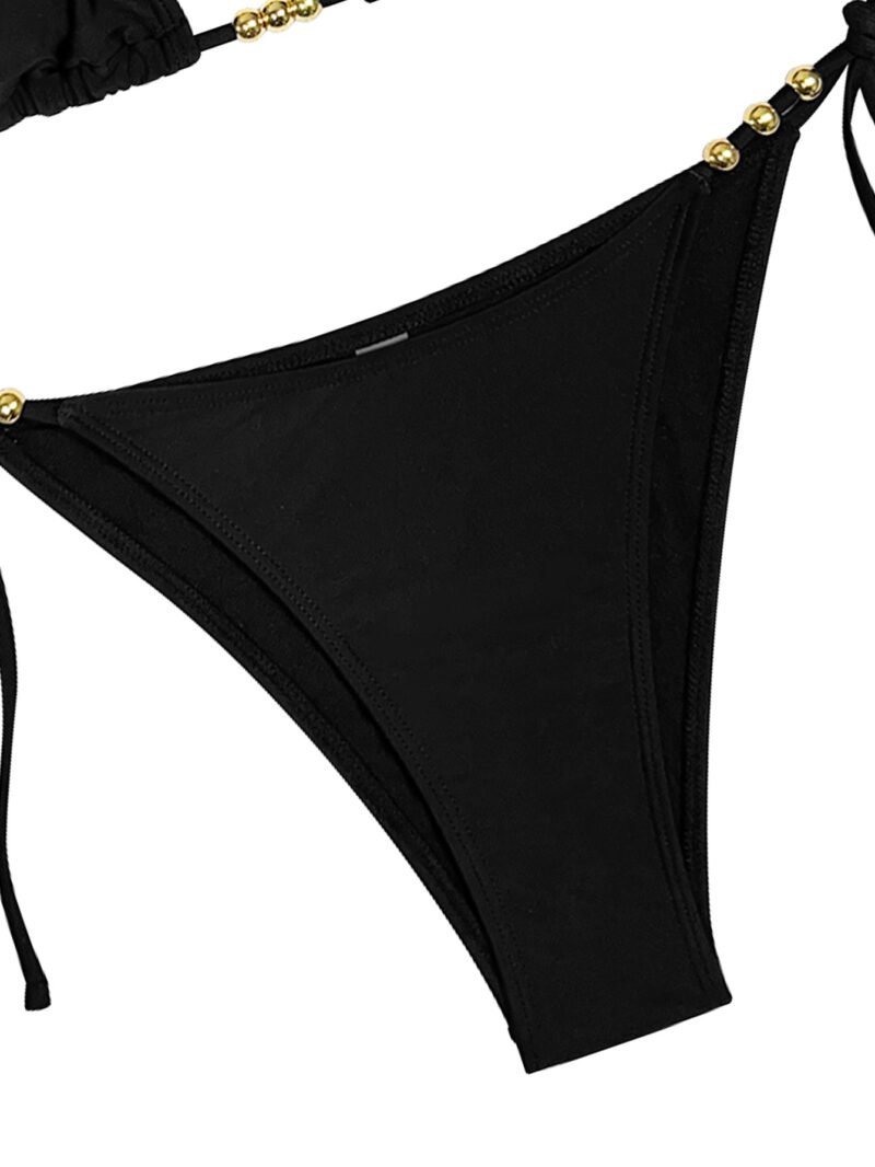 Beaded Halter Bikini Set