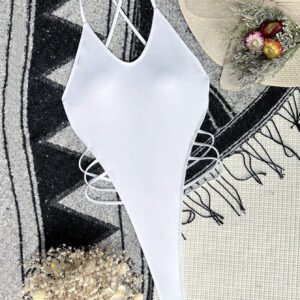 Backless One Piece Swimsuit