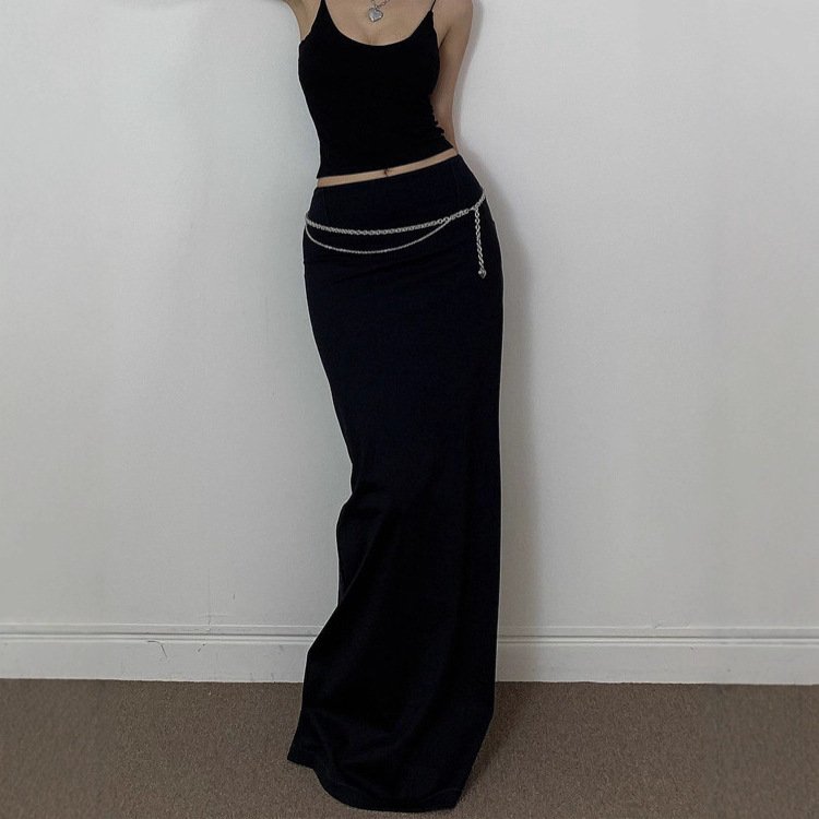 High Waist Slit Maxi Skirt
