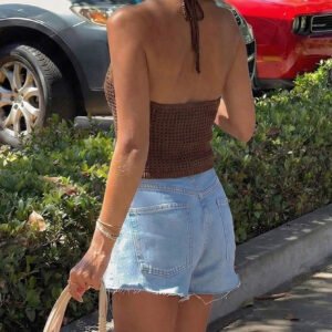 Sequin Halter Vest