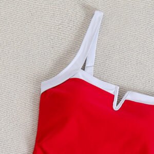 Ruched Color Block Swimsuit
