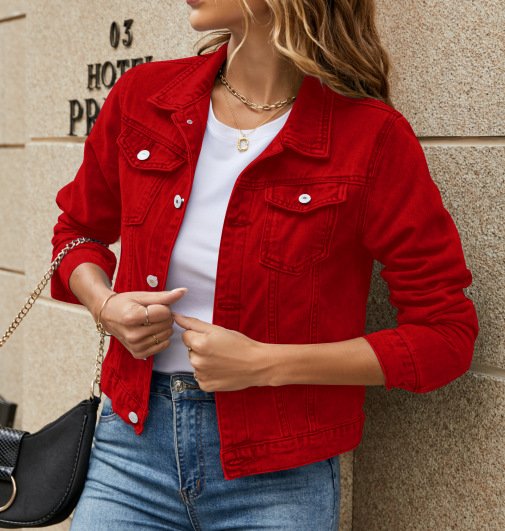 O1CN011ahPCO1OVgR1vL5oF_2206811291711-0-cib.jpg Slim Collared Denim Jacket