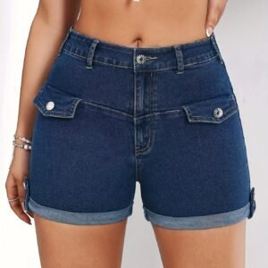 High Waist Denim Shorts