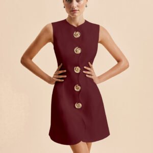 Sleeveless A-Line Mini Dress