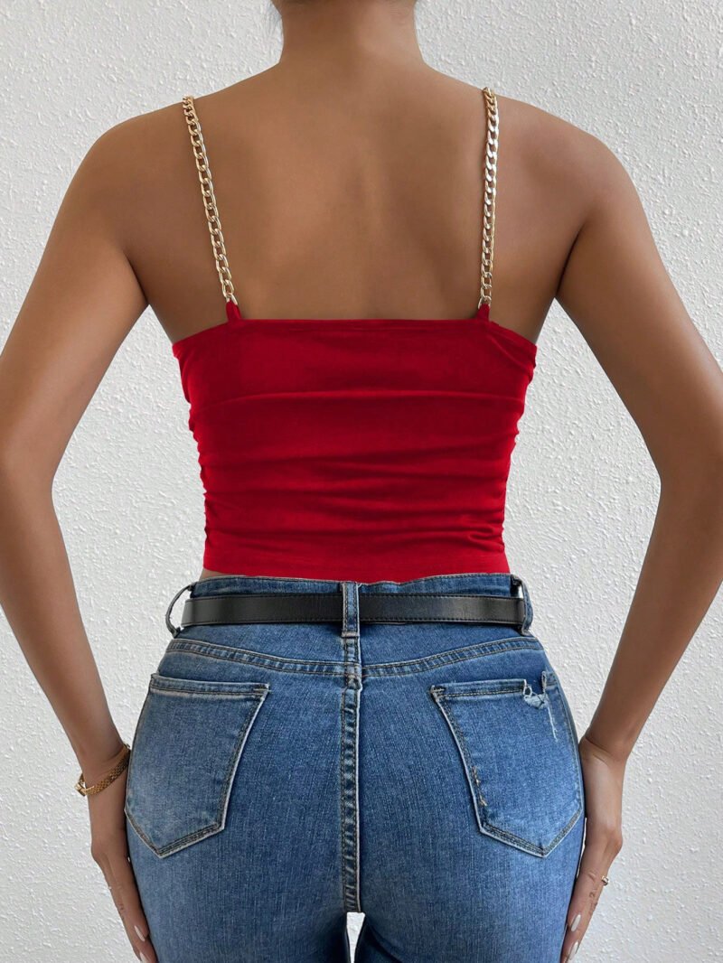 Ruched Cowl Neck Cami