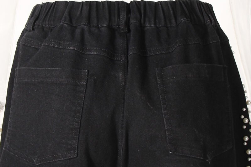 Beaded Straight Jeans