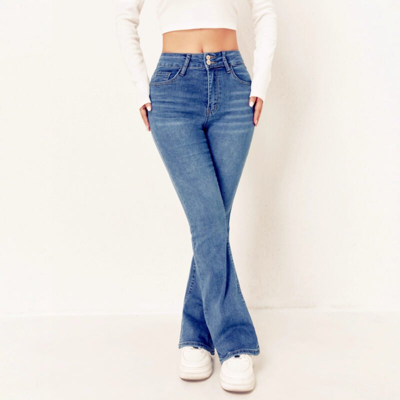 High Waist Straight Jeans
