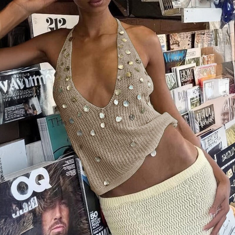 Sequin Halter Tank