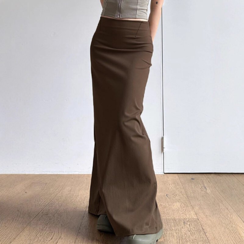 High Waist Slit Maxi Skirt