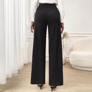 High Waist Wide Leg Trousers