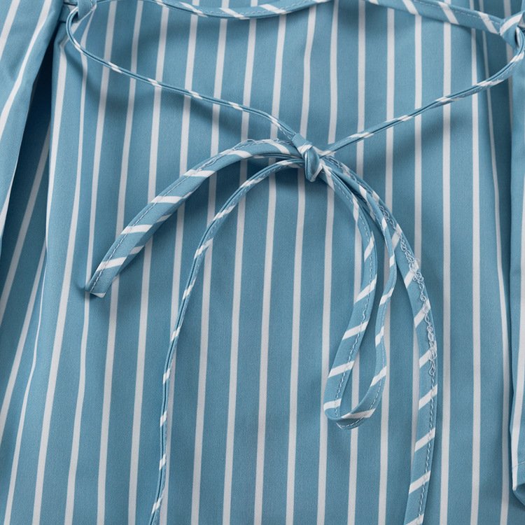 O1CN014RNJm72KYCh3coilH_2212760969568-0-cib.jpg Striped Tie Neck Blouse