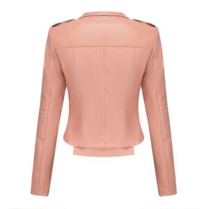 Slim Fit Faux Leather Jacket