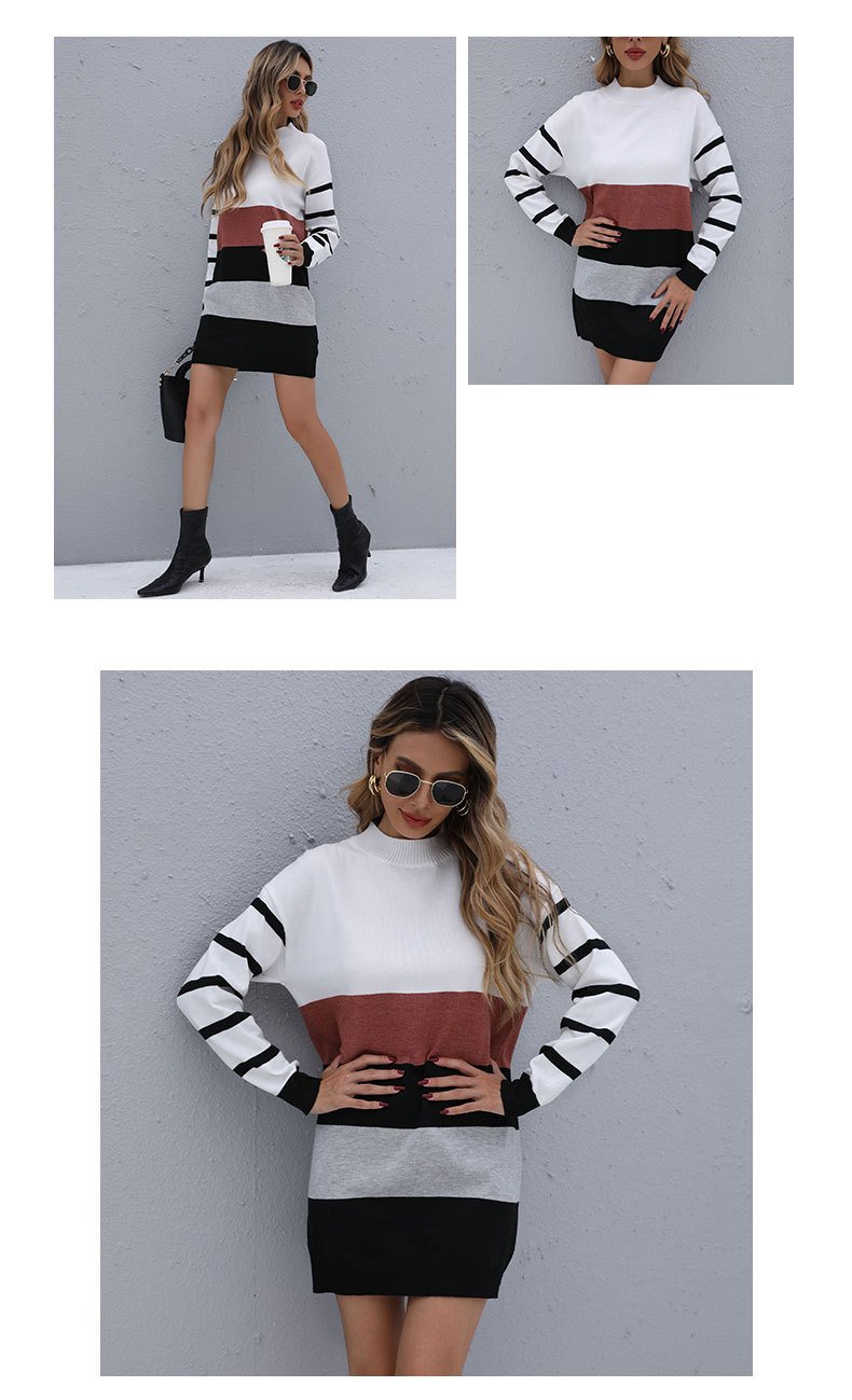 Color Block Sweater Dress