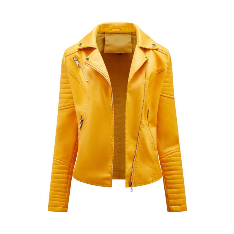 Slim Faux Leather Biker Jacket