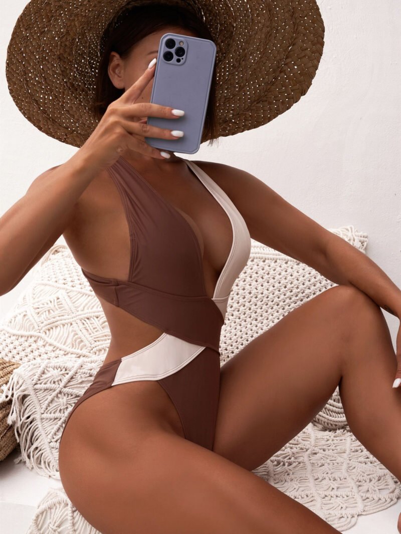 Printed Ruched One-Piece Swimsuit