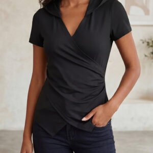 Ruched Slim T-Shirt Top