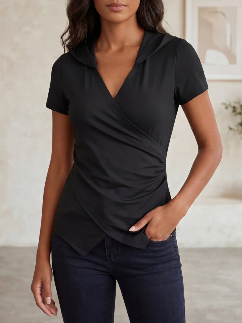 Ruched Slim T-Shirt Top