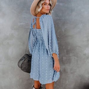 Smocked Ruffle A-Line Dress