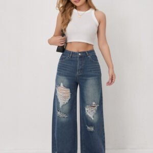 High Waist Wide Leg Jeans