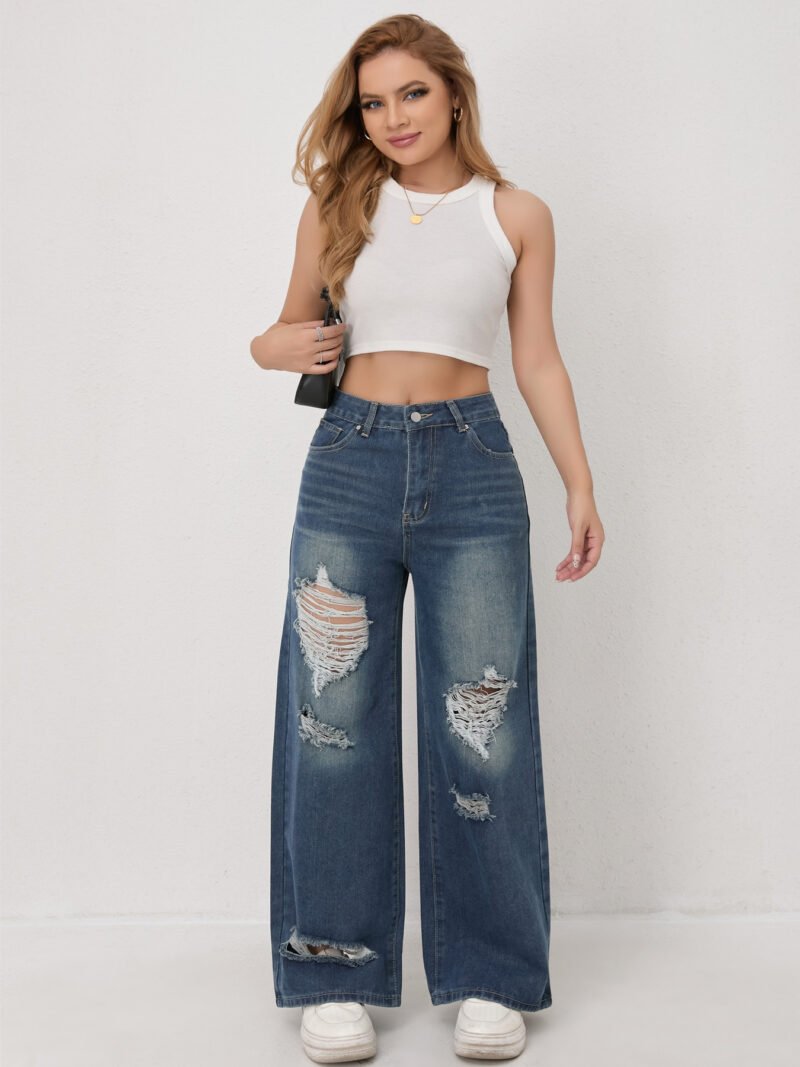 High Waist Wide Leg Jeans