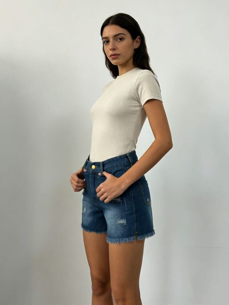High Waist Denim Shorts