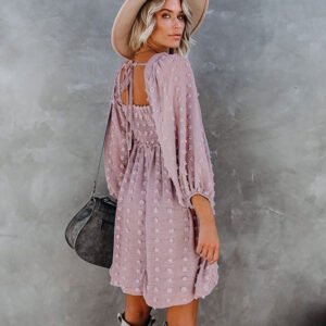 Smocked Ruffle A-Line Dress