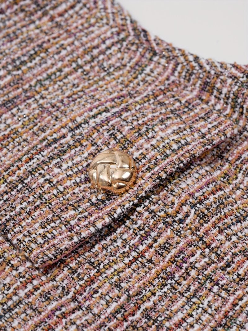 Belted Tweed Vest