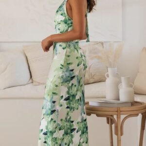 Floral Halter Maxi Dress