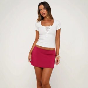 O1CN016KHM0G1uAgLCRVFza_2868995997-0-cib.jpg Lace Trim V-Neck Top