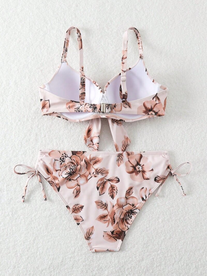 Ruched Floral Swimsuit