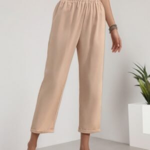 High Waist Straight-Leg Pants