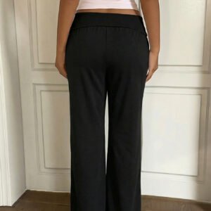 Regular Rise Straight Pants