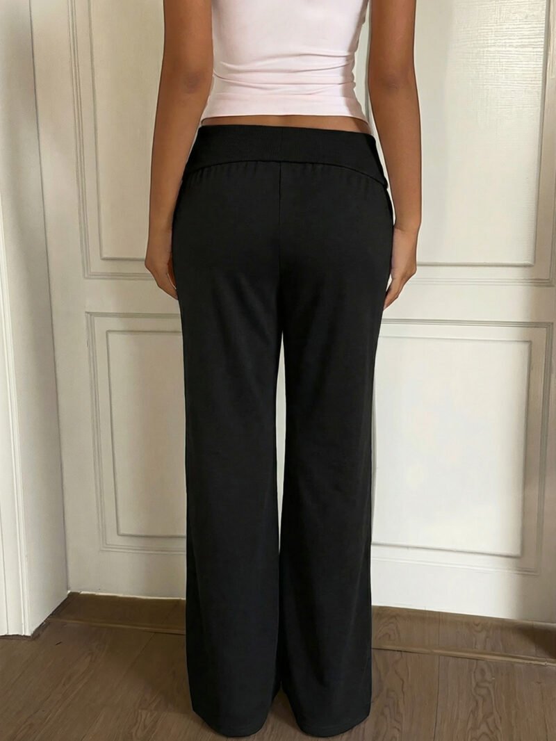 Regular Rise Straight Pants