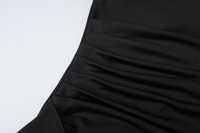 Asymmetric Ruffle Maxi Dress