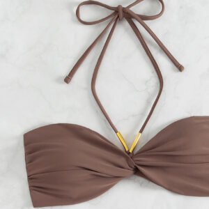 Halter Ruched Swimsuit