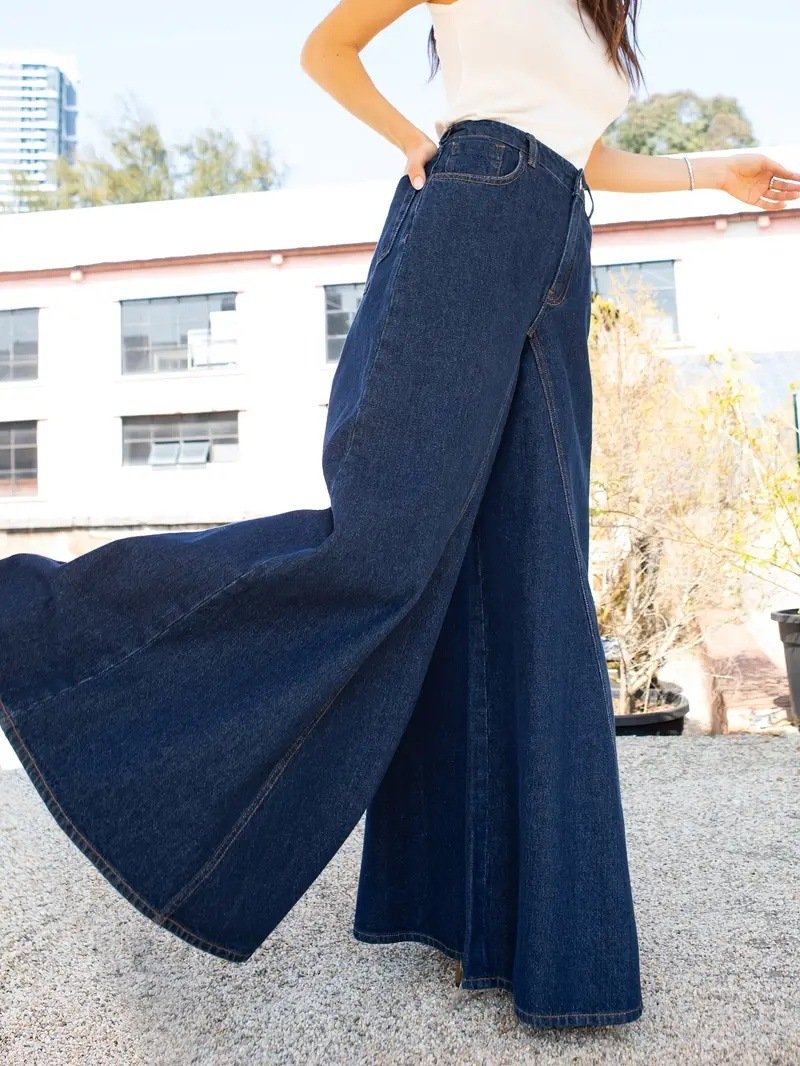 High Rise Wide Leg Jeans