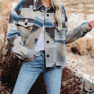 Aztec Print Jacket