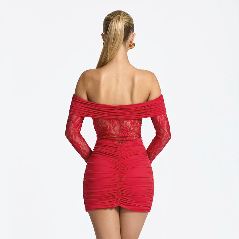 O1CN018UKwOM1u13zSHyurh_2219806755976-0-cib.jpg Off Shoulder Lace Mini Dress