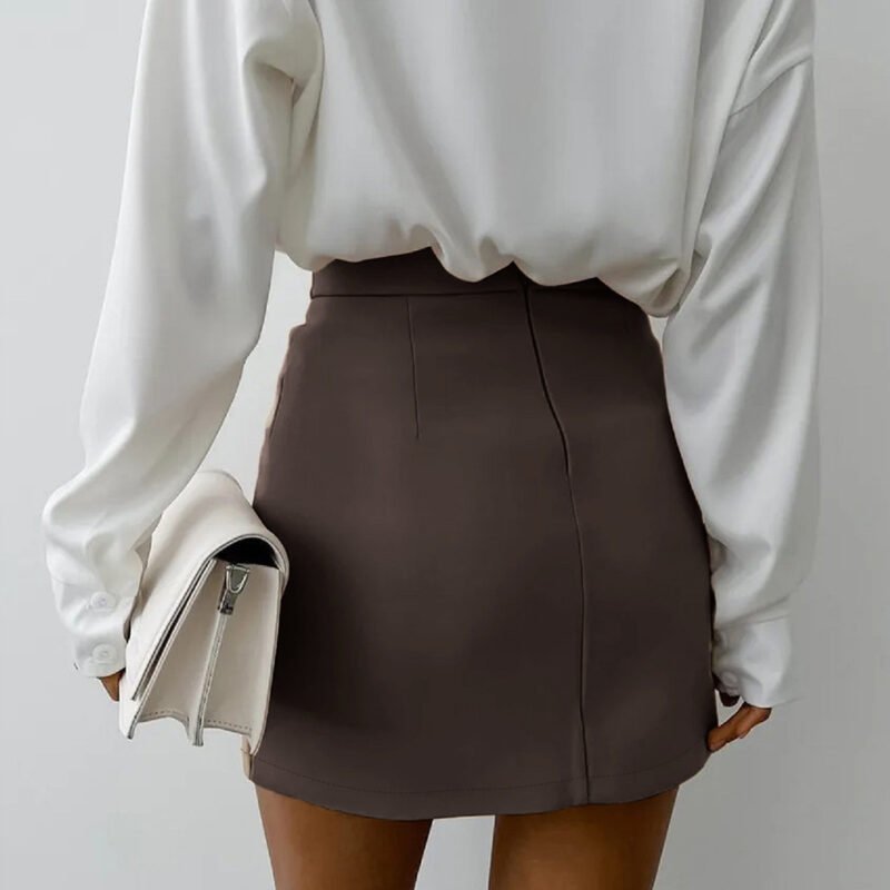 Asymmetric High Waist Skirt