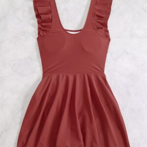 Ruched Asymmetric Swimsuit