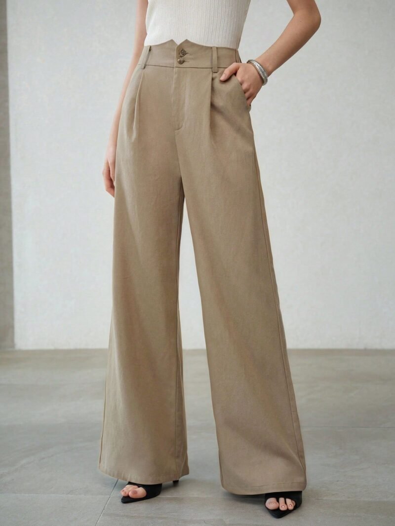 High Rise Straight Pants