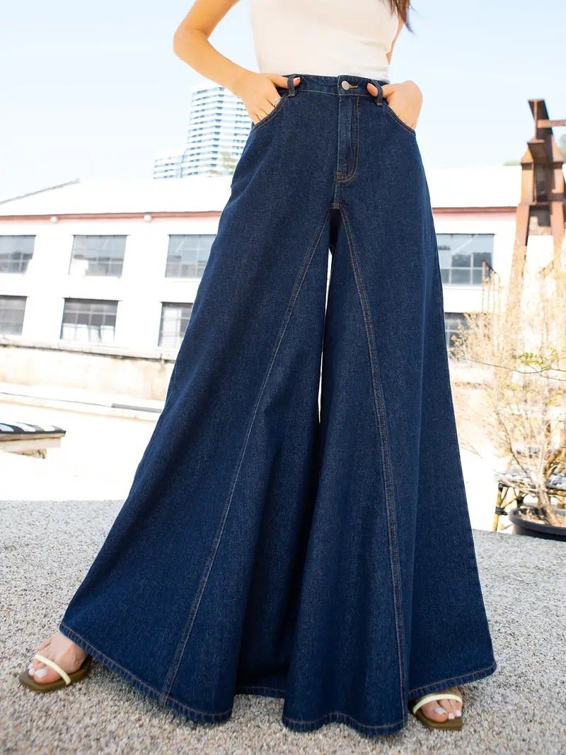 High Rise Wide Leg Jeans
