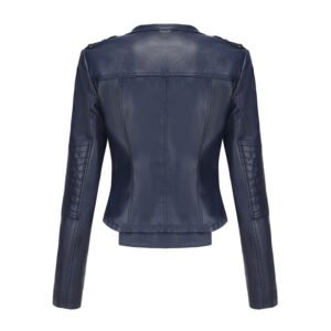 Slim Fit Faux Leather Jacket