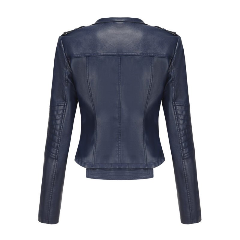 Slim Fit Faux Leather Jacket