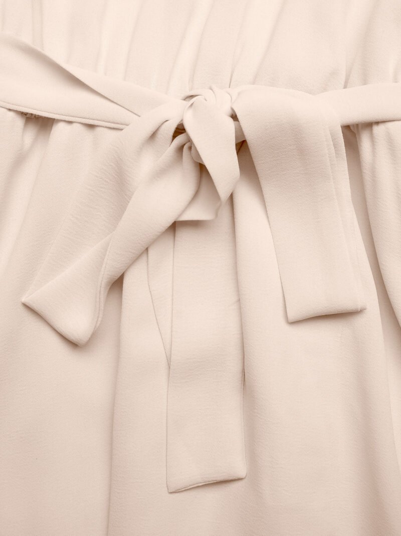 Belted Midi A-Line Dress