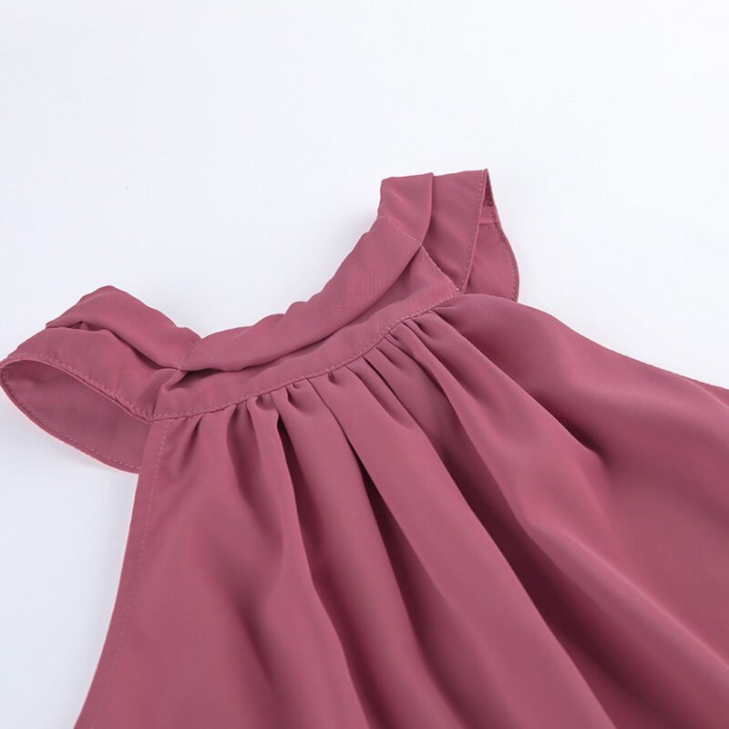 Asymmetric Halter Tank Top