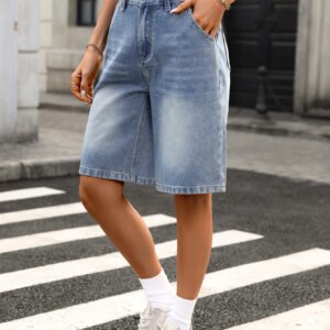 O1CN01AjjcYX27j77ZrxI93_2209232507832-0-cib.jpg High Rise Denim Shorts