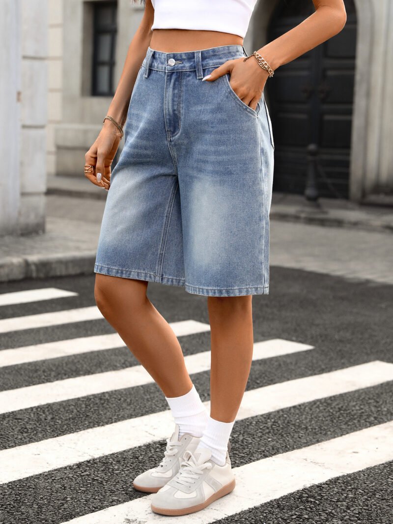 O1CN01AjjcYX27j77ZrxI93_2209232507832-0-cib.jpg High Rise Denim Shorts
